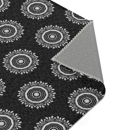 MAYA Cymatic Area Rug (Black) - Modern Home Decor