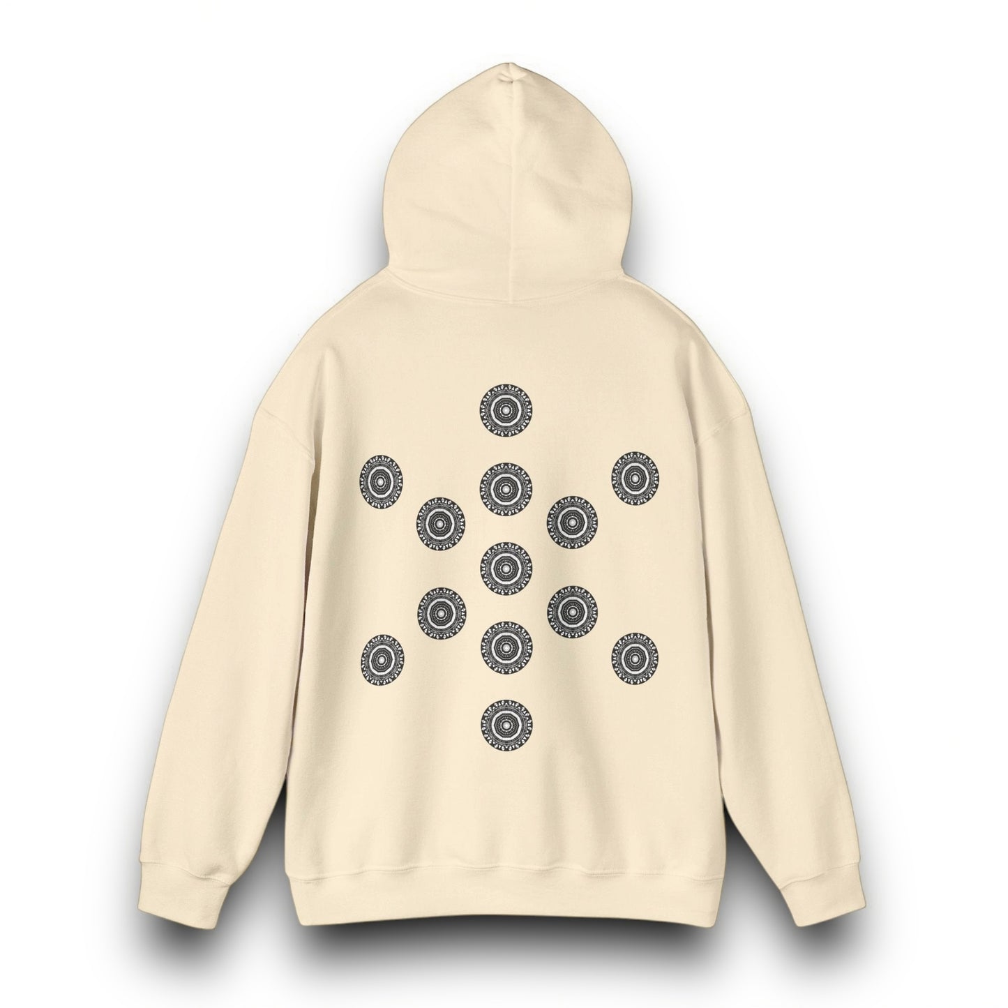Men's 3ETD Noir "MAYA" Cymatic Print Hoodie