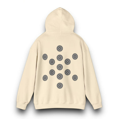 Men's 3ETD Noir "MAYA" Cymatic Print Hoodie