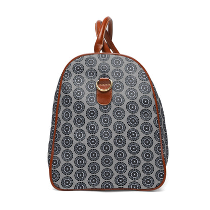 MAYA Cymatic Aop Waterproof Pu Travel Bag (Grey)