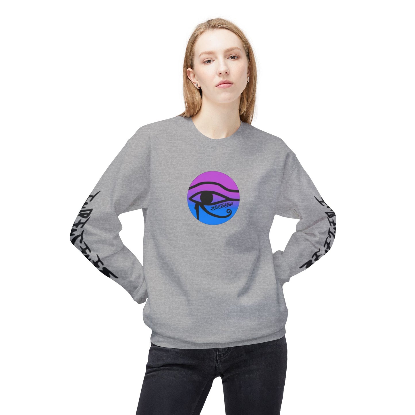 Unisex 3ETD Logo Softstyle Flecce Crewneck