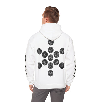 Men's 3ETD Noir "TRIBAL" Cymatic Print Hoodie