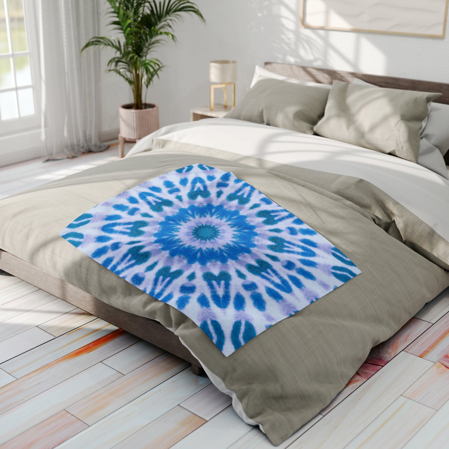 E-VEIL EYE Cymatic Arctic Fleece Blanket