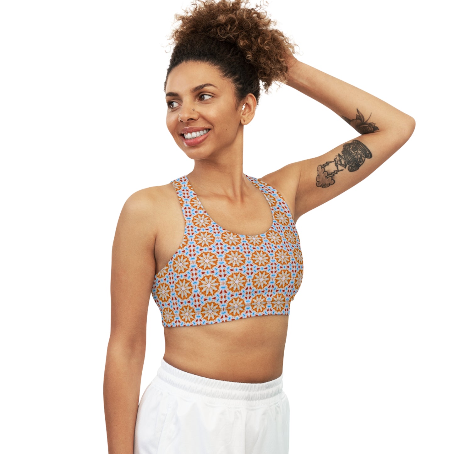 Women's Cymatic AOP Seamless Sports Bra (SOL)