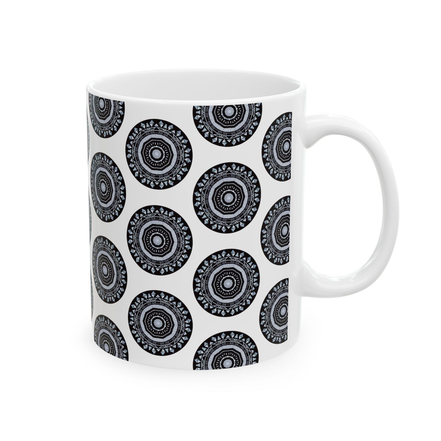 MAYA Cymatic AOP Ceramic Mug (White)