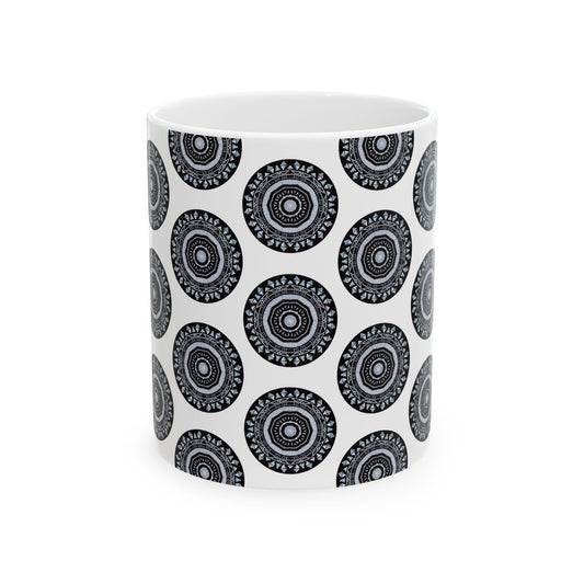 MAYA Cymatic AOP Ceramic Mug (White)