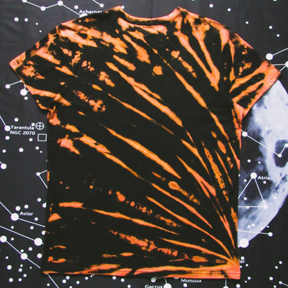 Embroidered Gradient Sunburst Bleach Tie Dye T Shirt (BMU)