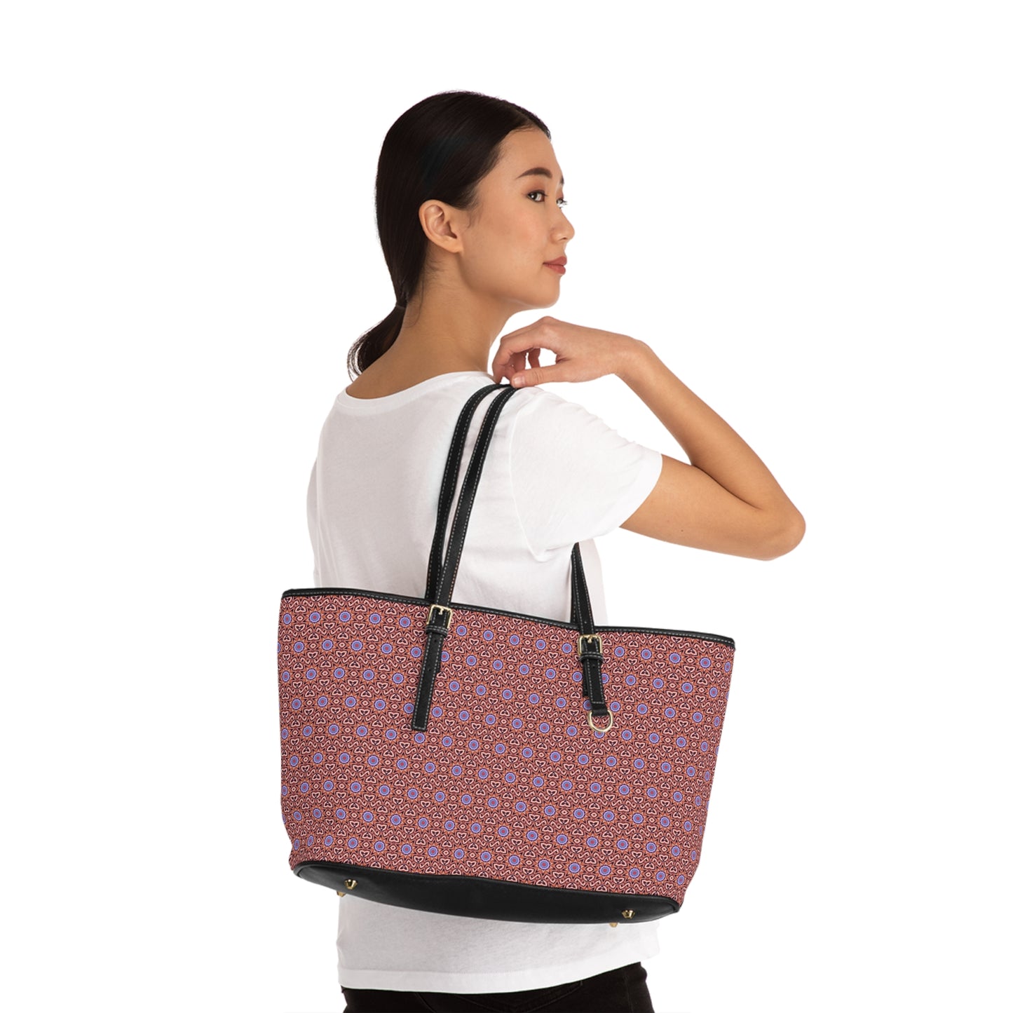 DECA Cymatic Aop Pu Leather Shoulder Bag