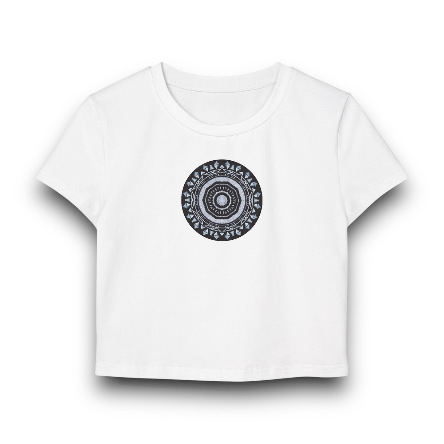 Women's "MAYA" Cymatic Print Baby Tee