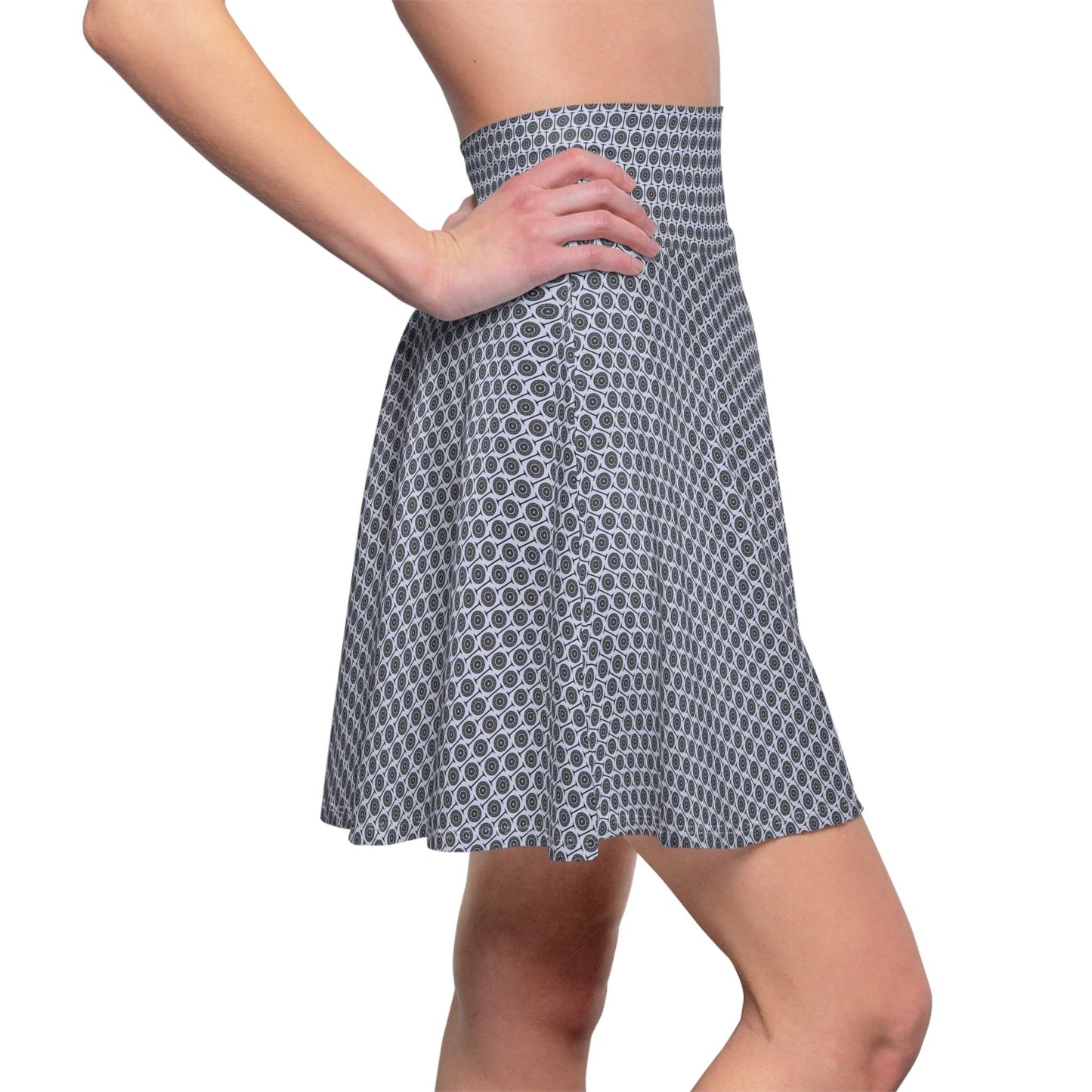 Women's Cymatic AOP Skater Skirt (MAYA)