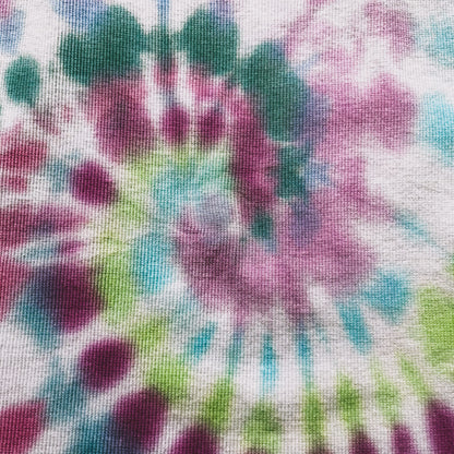 Multicoloured Spiral Tie Dye Crop Top