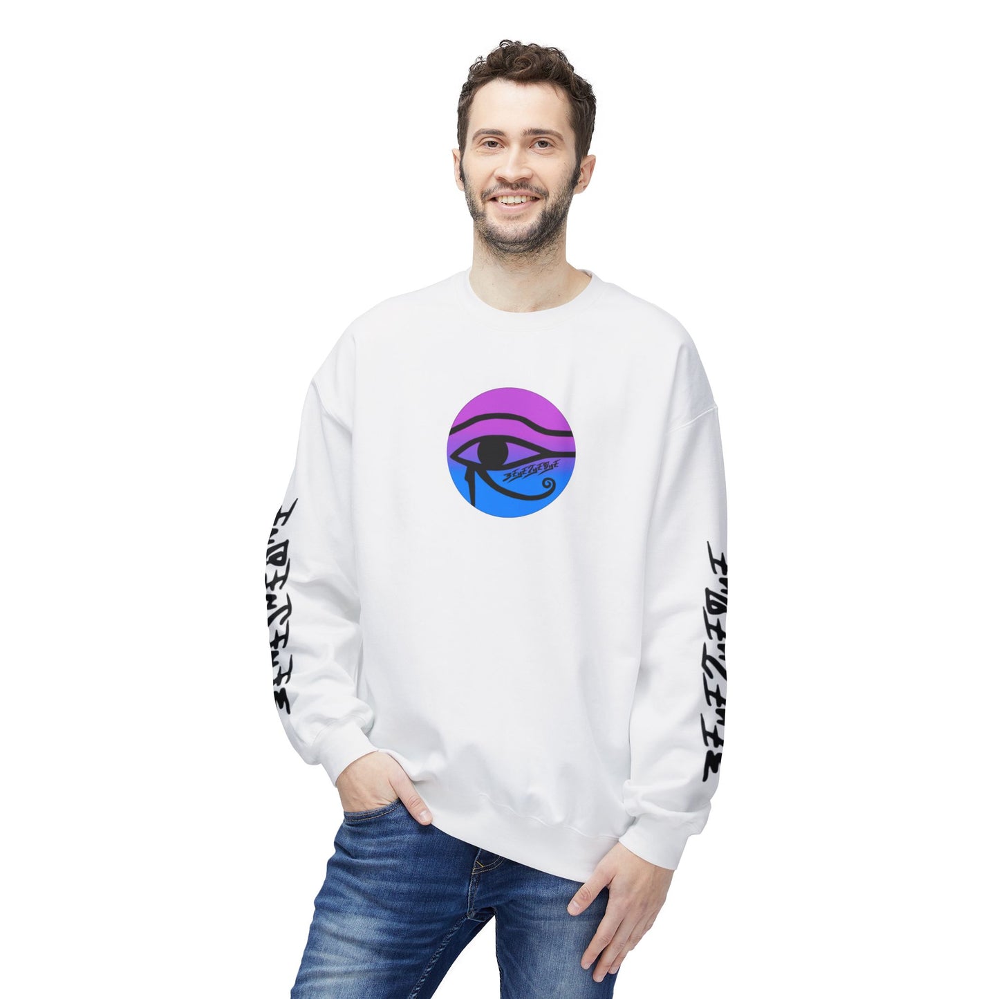 Unisex 3ETD Logo Softstyle Flecce Crewneck