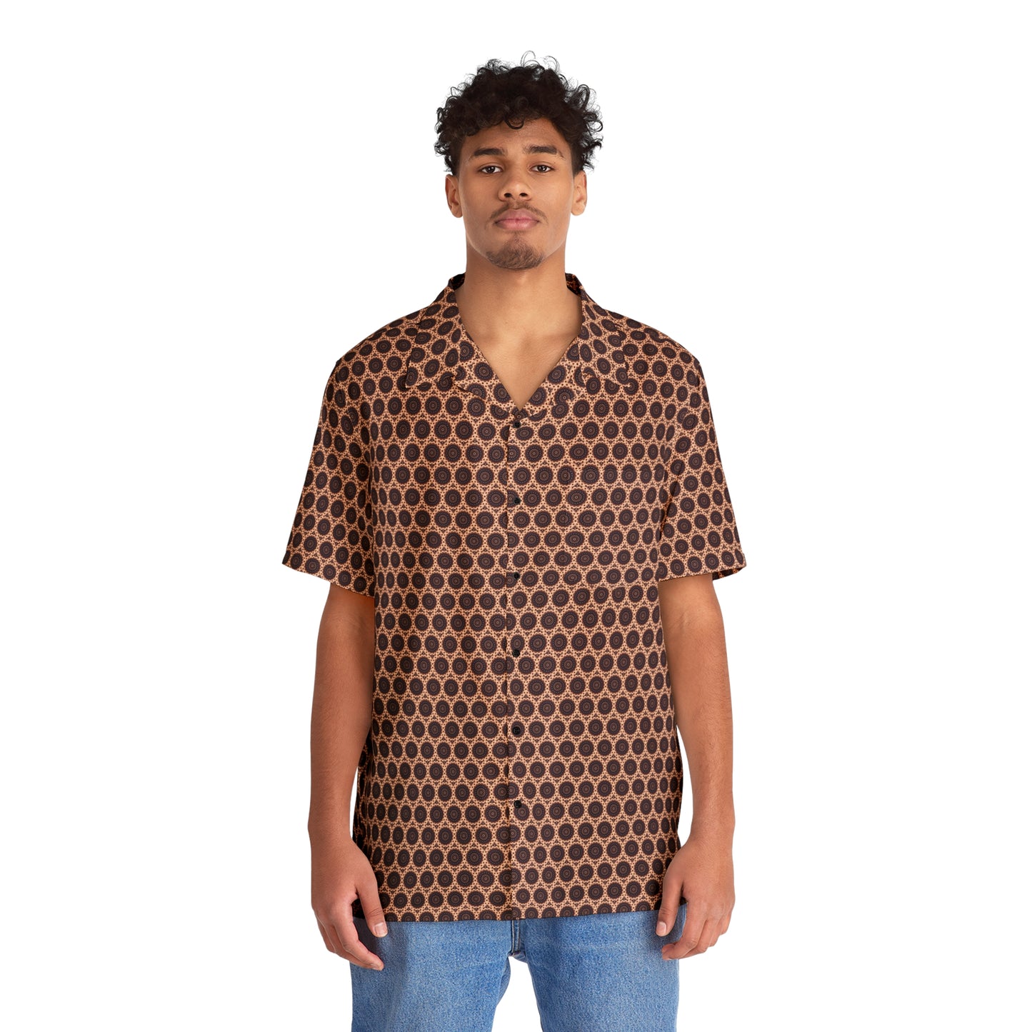 Men's TRIBAL Cymatic AOP Boxy Hawaiian Shirt