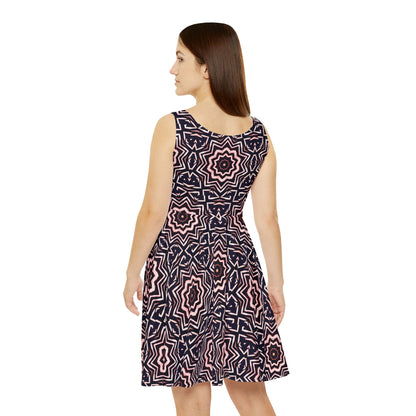 Women's "A-BYSS" Cymatic Print Skater Dress