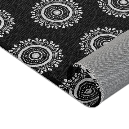 MAYA Cymatic Area Rug (Black) - Modern Home Decor