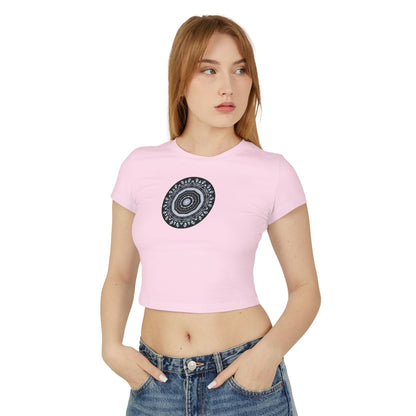 Women's "MAYA" Cymatic Print Baby Tee