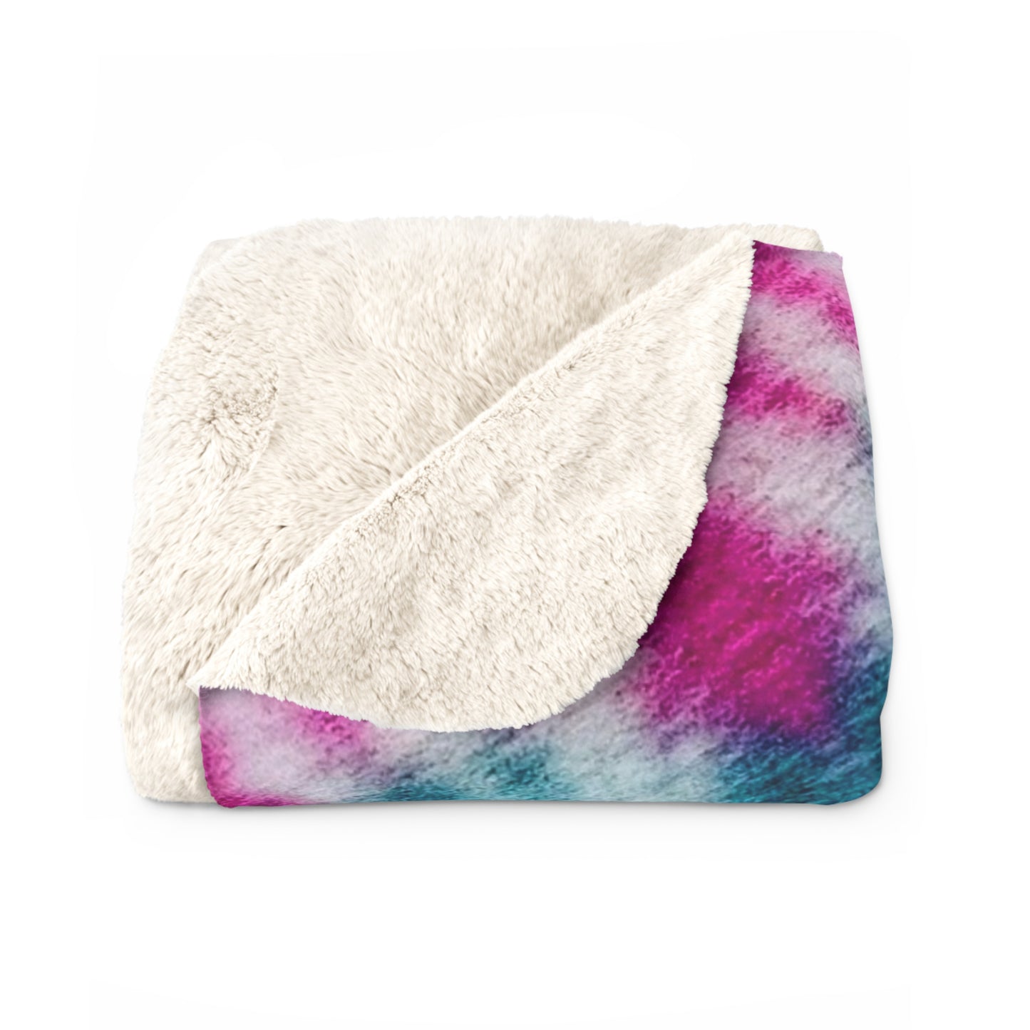 "ULTRAVIOL3T" Sherpa Fleece Blanket | Cosy Throw for Home Decor & Gifts