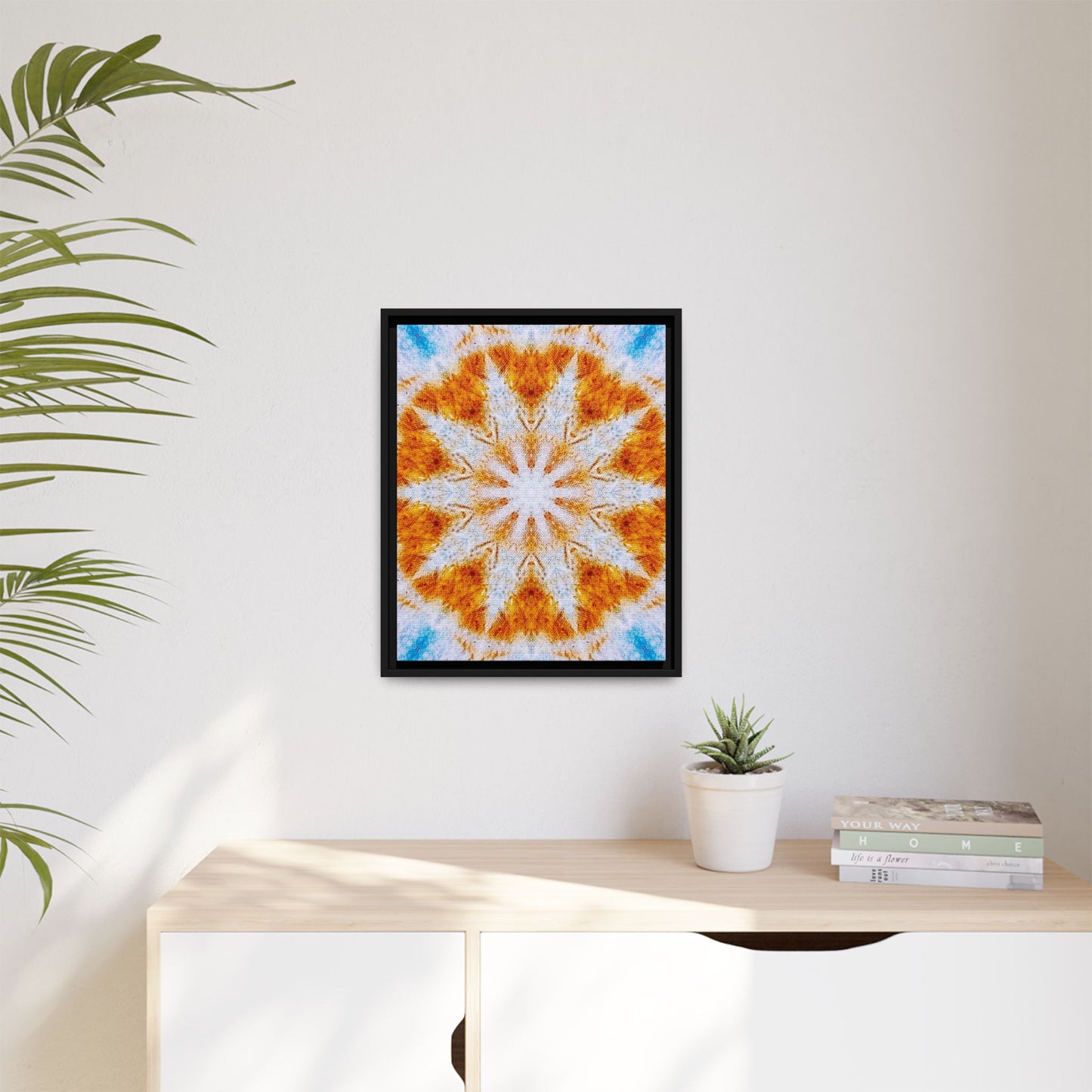 "SOL" Matte Canvas, Black Frame