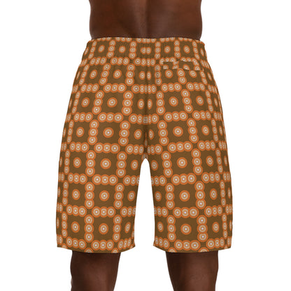 Men's "SOL" Check Jogger Shorts (AOP)