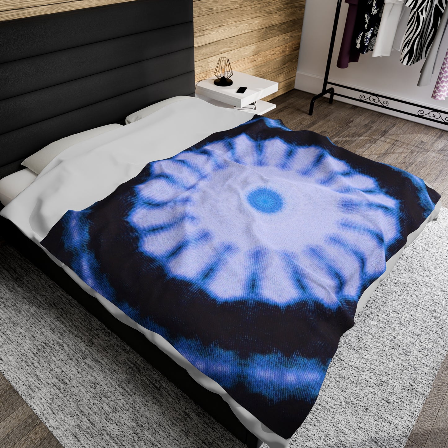 SNWFLK Cymatic Prt Velveteen Blanket