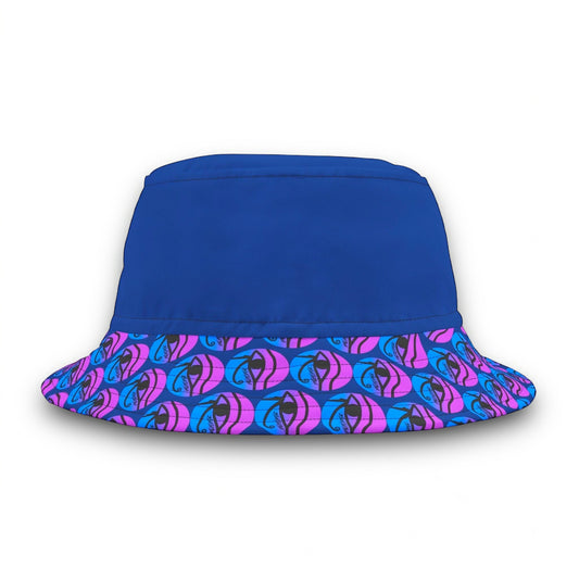 3EyeTyeDye Logo Print Bucket Hat (Dark Blue)