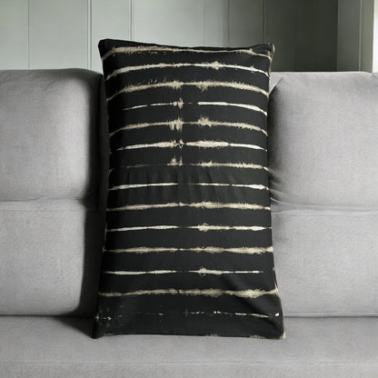 Striped Bleach Tie Dye Pillow Case (x2)