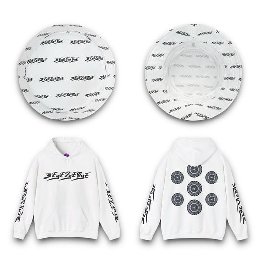 Men’s 3ETD “MAYA” Cymatic Print Set (White)