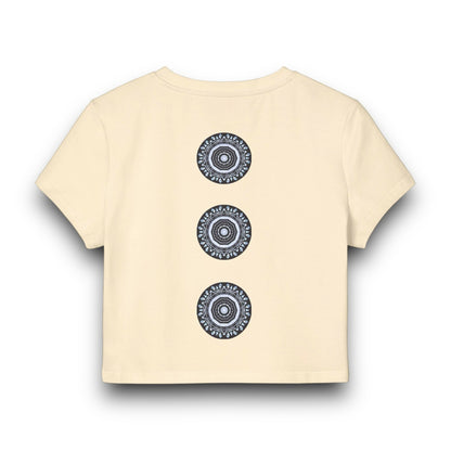 Women's "MAYA" Cymatic Print Baby Tee