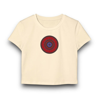 Women's "VESI-2" Cymatic Print Baby Tee