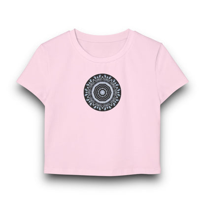 Women's "MAYA" Cymatic Print Baby Tee