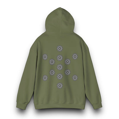 Men's 3ETD Noir "MAYA" Cymatic Print Hoodie