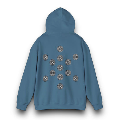 Men's 3ETD Noir "MAYA" Cymatic Print Hoodie