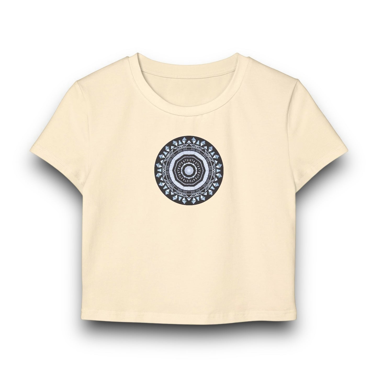 Women's "MAYA" Cymatic Print Baby Tee