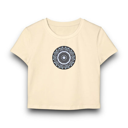 Women's "MAYA" Cymatic Print Baby Tee