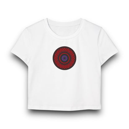 Women's "VESI-2" Cymatic Print Baby Tee