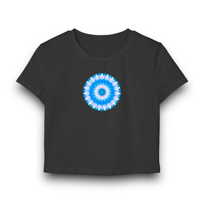 Women's "E-VEIL EYE" Cymatic Print Baby Tee