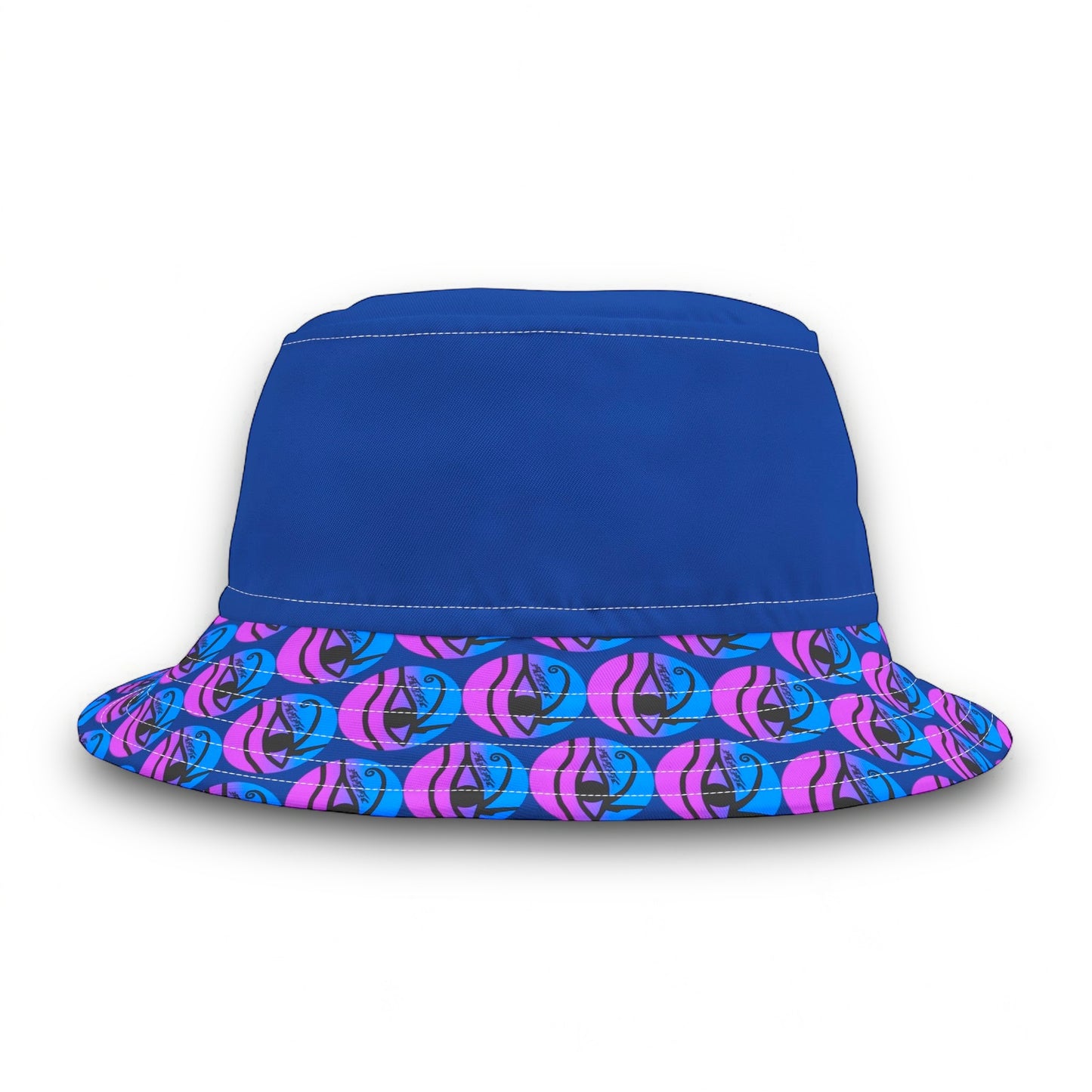 3EyeTyeDye Logo Print Bucket Hat (Dark Blue)