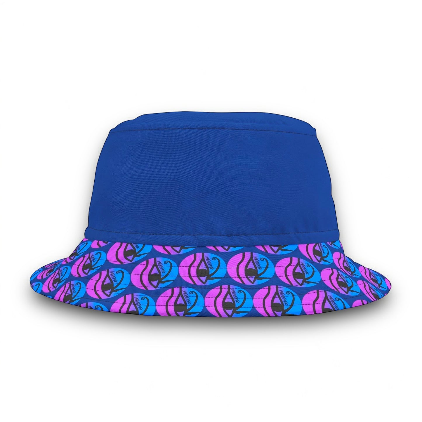 3EyeTyeDye Logo Print Bucket Hat (Dark Blue)