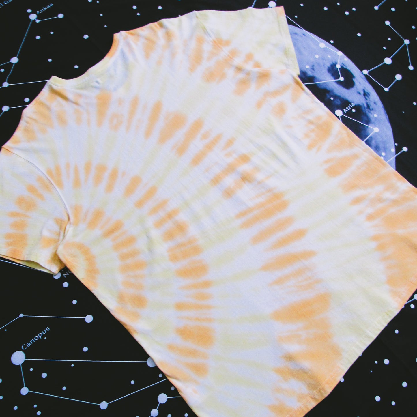 Yellow & Orange Sunrise Tie Dye T Shirt