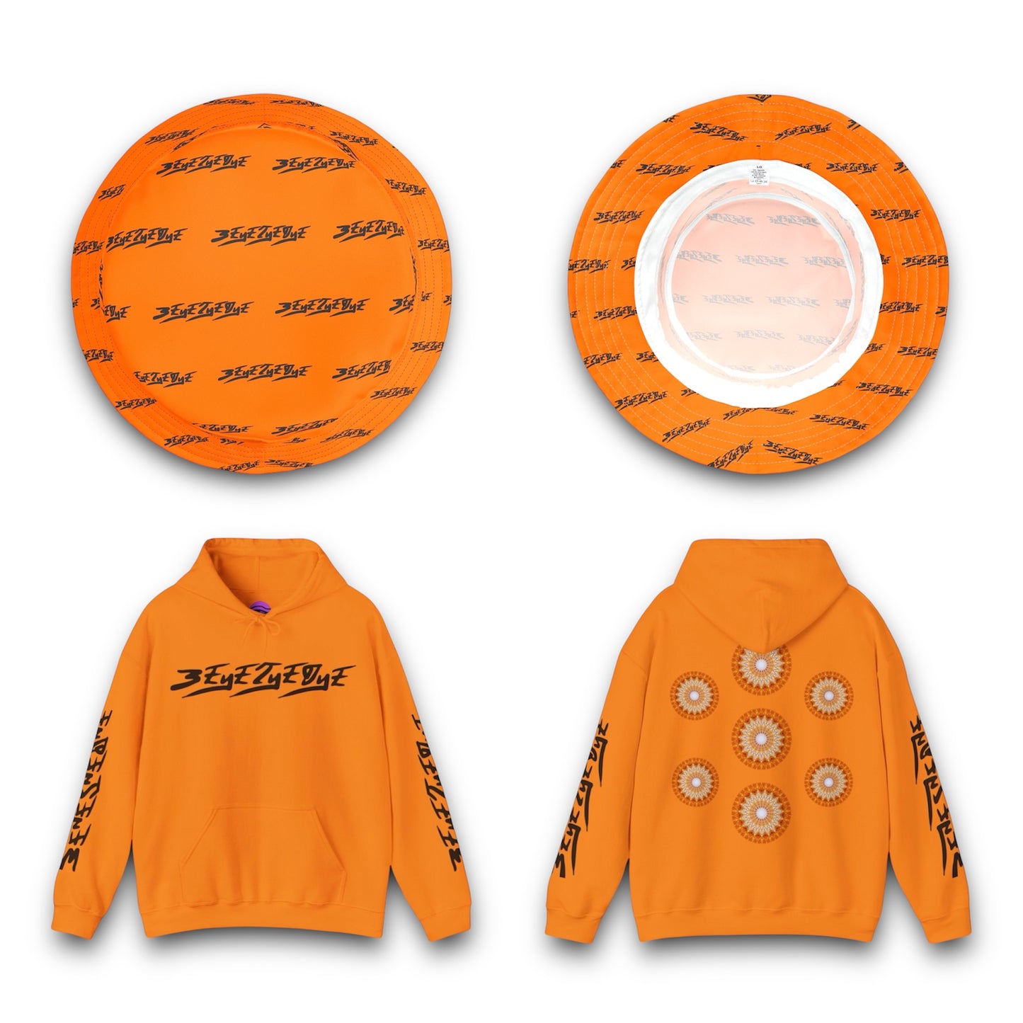 Men’s 3ETD “SOL-2” Cymatic Print Set (Orange)