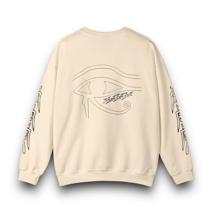 Unisex 3ETD Blk Outline Print Crewneck