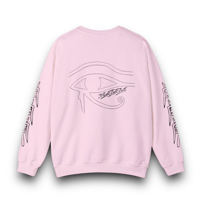 Unisex 3ETD Blk Outline Print Crewneck