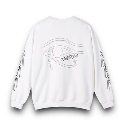 Unisex 3ETD Blk Outline Print Crewneck