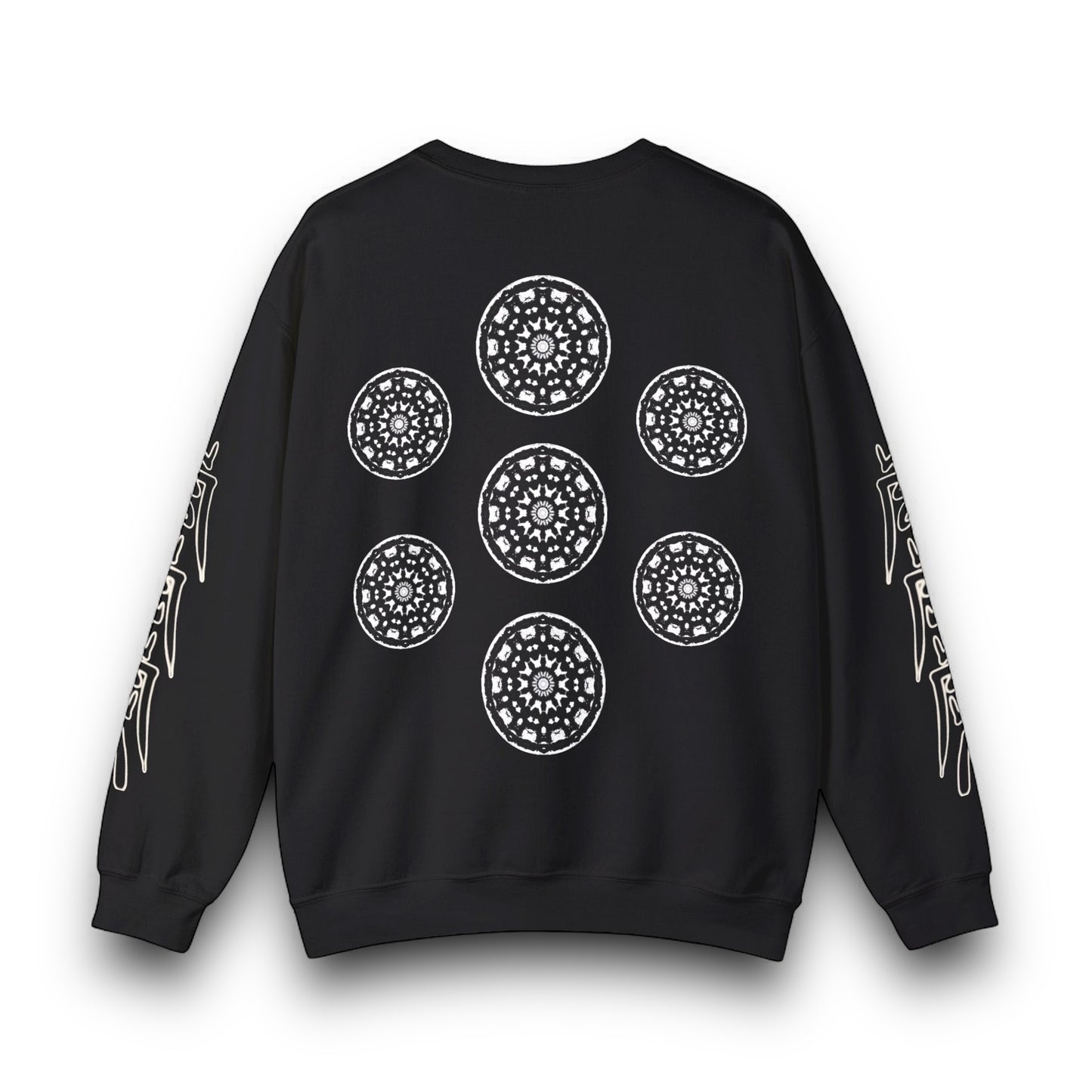 Men's 3ETD Wht Cymatic Print Crewneck (STMPUNK)