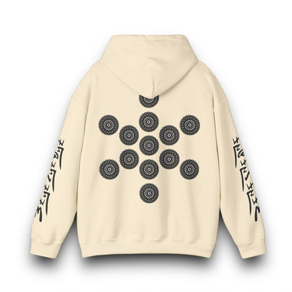 Men's 3ETD Noir "TRIBAL" Cymatic Print Hoodie