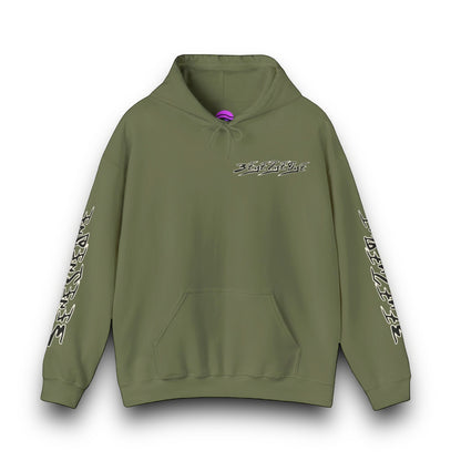 Men's 3ETD Noir "TRIBAL" Cymatic Print Hoodie
