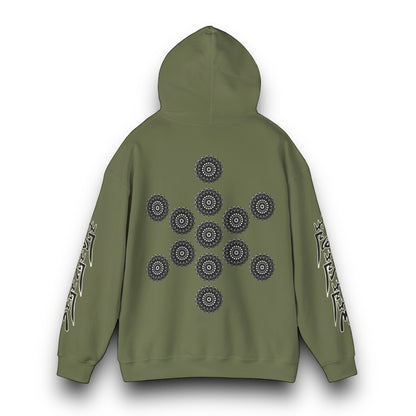 Men's 3ETD Noir "TRIBAL" Cymatic Print Hoodie