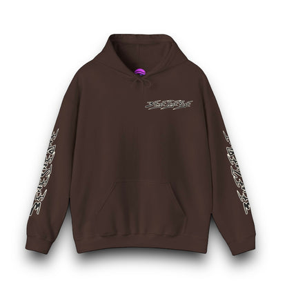 Men's 3ETD Noir "TRIBAL" Cymatic Print Hoodie