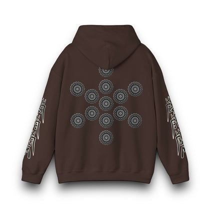 Men's 3ETD Noir "TRIBAL" Cymatic Print Hoodie
