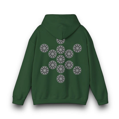 Men's 3ETD Noir "STMPUNK" Cymatic Print Hoodie